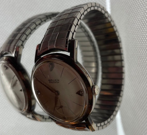 Vintage Gruen Watch, Gruen Watch, 10Kt Gold-Fille… - image 2