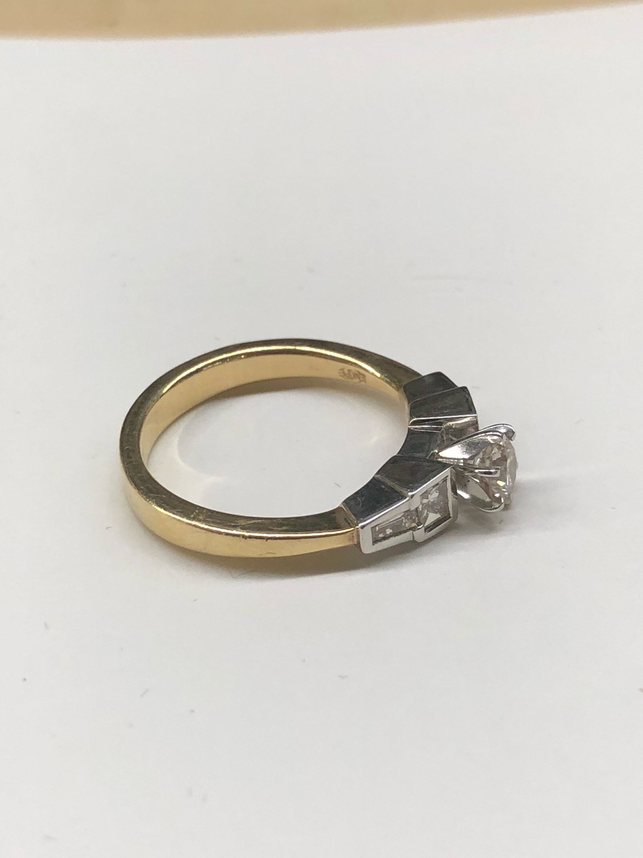 Vintage Engagement Ring Diamond Engagement Ring 14K Diamond - Etsy