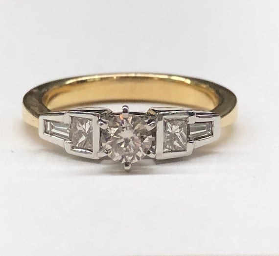 Vintage Engagement Ring, Diamond Engagement Ring,… - image 1