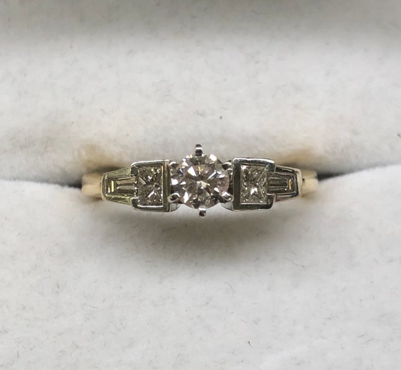 Vintage Engagement Ring, Diamond Engagement Ring,… - image 2