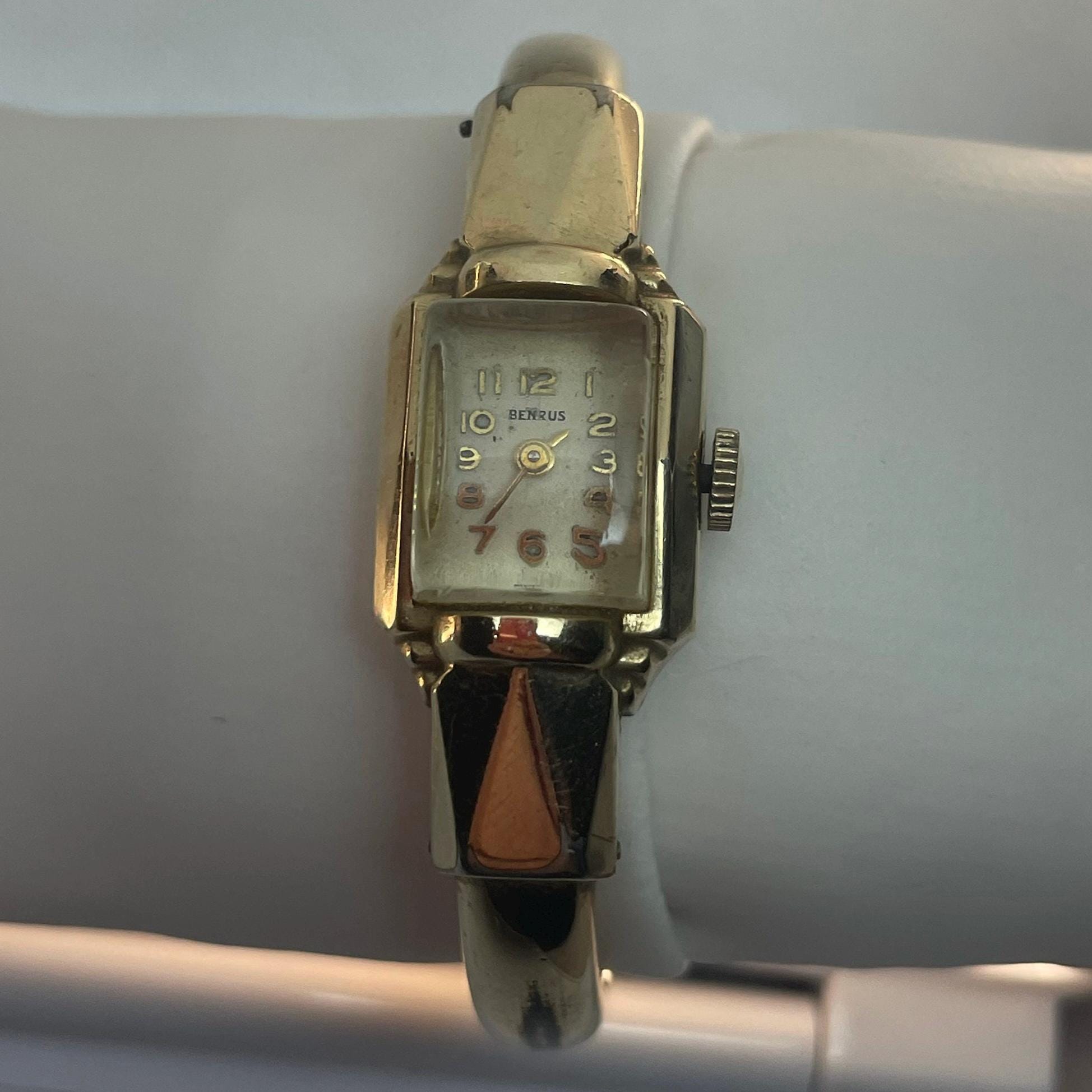 ビンテージ手巻き腕時計 10K GOLD FILLED Vintage 10kt Gold Filled Swiss Watch - Etsy