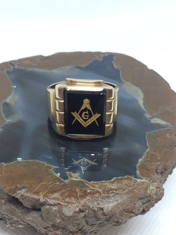 US Jewels Men's Blue Lodge 0.925 Sterling Silver Freemason Masonic Ring,  Size 8|Amazon.com