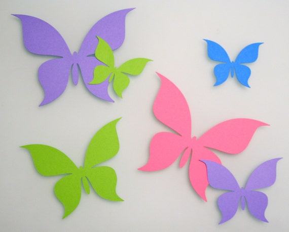 Paper Butterflies, 20 Pieces, 2 6 Paper Butterfly Cutouts, Butterfly Die  Cut Shapes, Butterfly Party Decorations, Paper Butterfly Blanks 