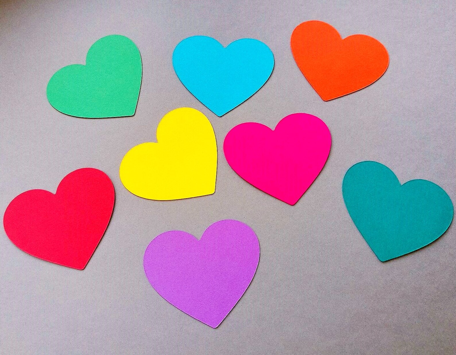 Cardstock hearts Paper hearts 20 pcs Large heart cutouts Etsy