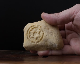 Magen David on Jerusalem stone, Star of David, Judaica home decor, unique Jewish gift