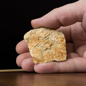 Star of David engraving on Jerusalem stone, Magen David, Judaica home decor