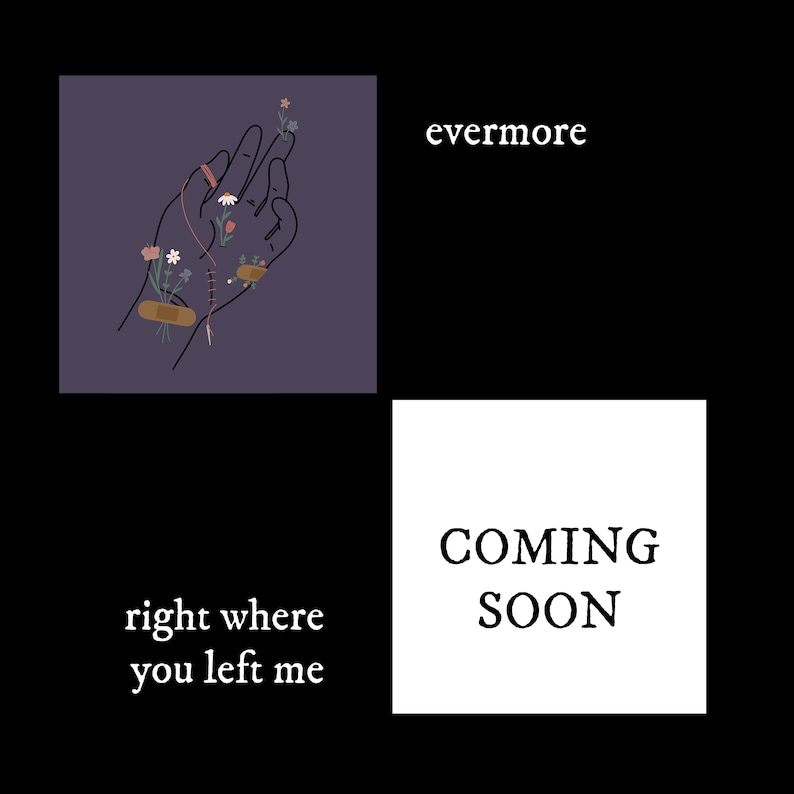 Taylor Swift Evermore Inspired Illustrations Physical Prints