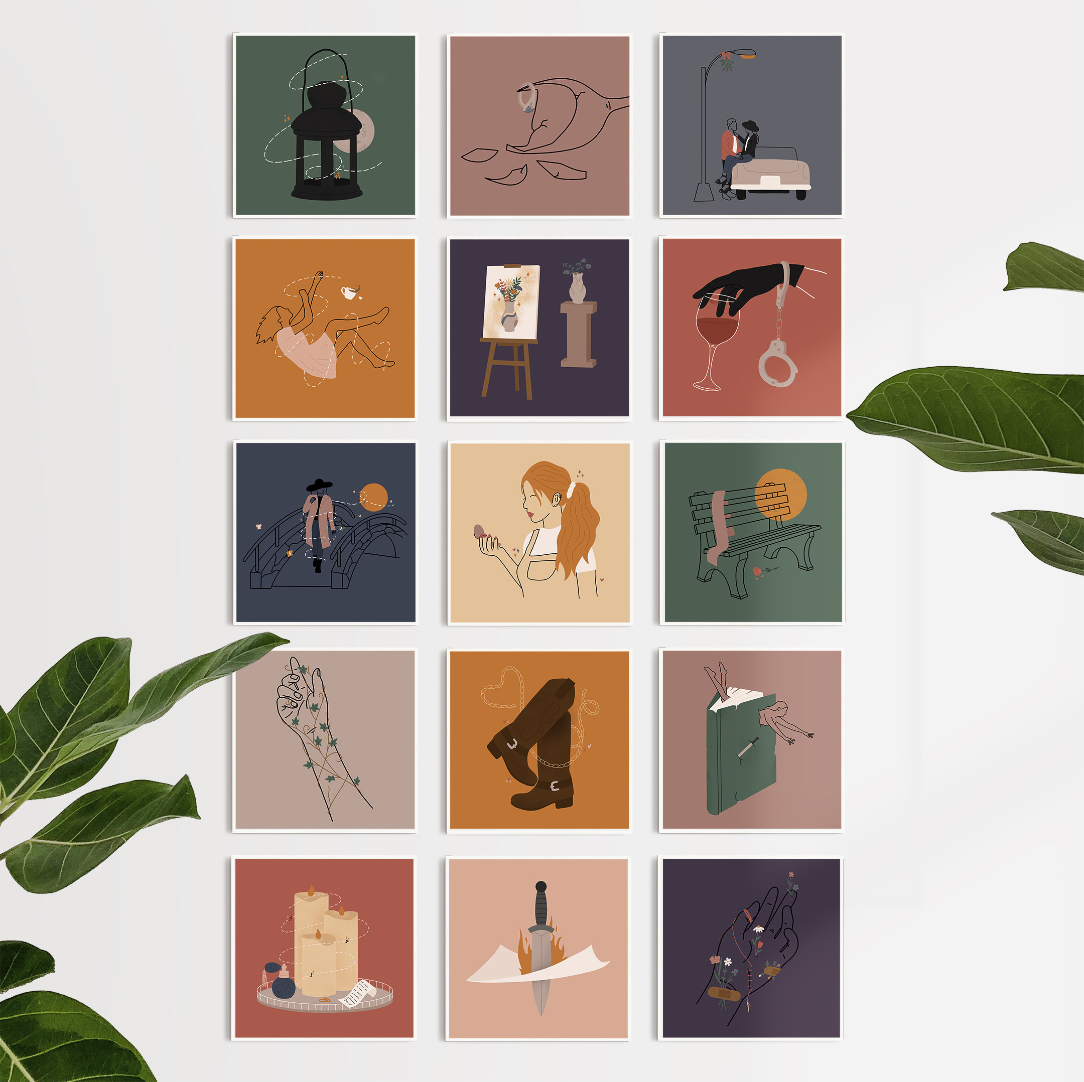 Taylor Swift Evermore Inspired Illustrations Physical Prints