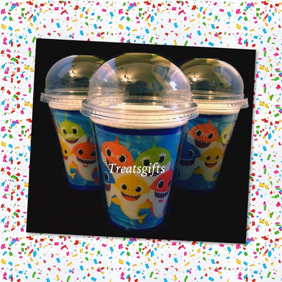 Baby shark birthday- baby shark minipinata-baby shark Party favor- baby shark goodie bag- baby shark snack boxes- baby shark popcorn Il_570xn