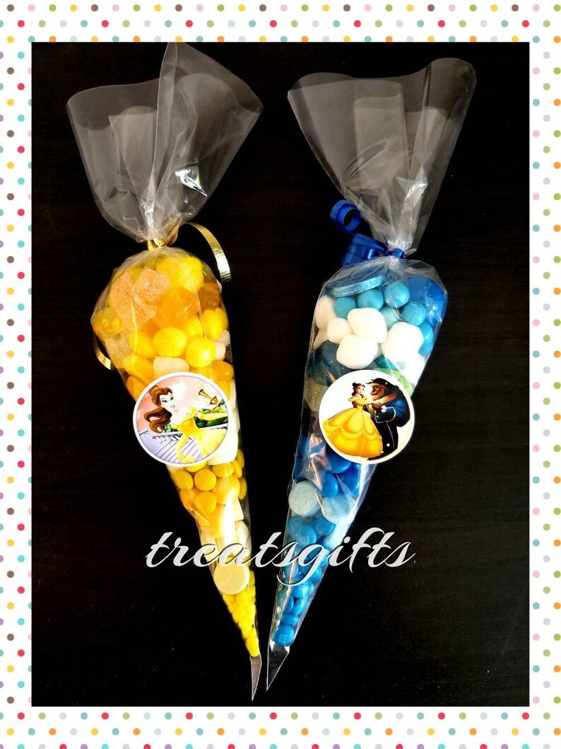 Beauty And The Beast Birthday Princess Belle Party Favors Etsy