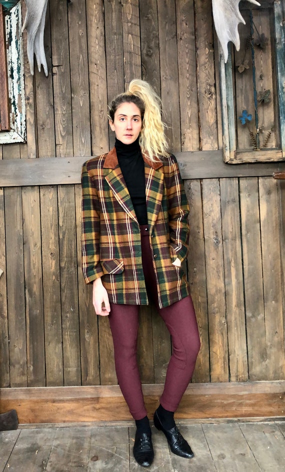 Plaid Blazer || Argyle Blazer || Oversized Blazer