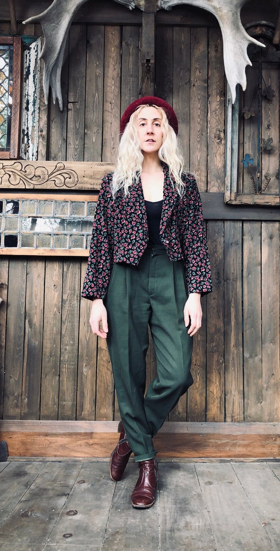 Corduroy Blazer || Floral Blazer || Cropped Blazer