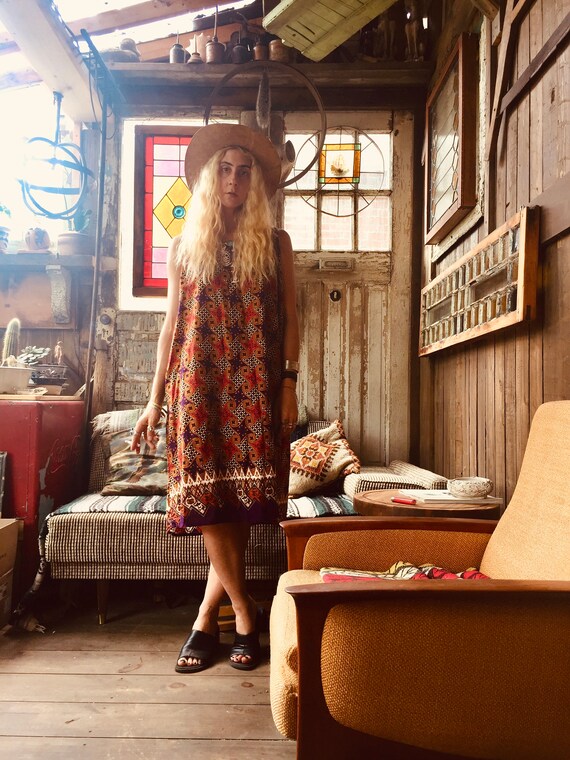 Indian Psychedelic Dress || Summer Shirt Dress ||