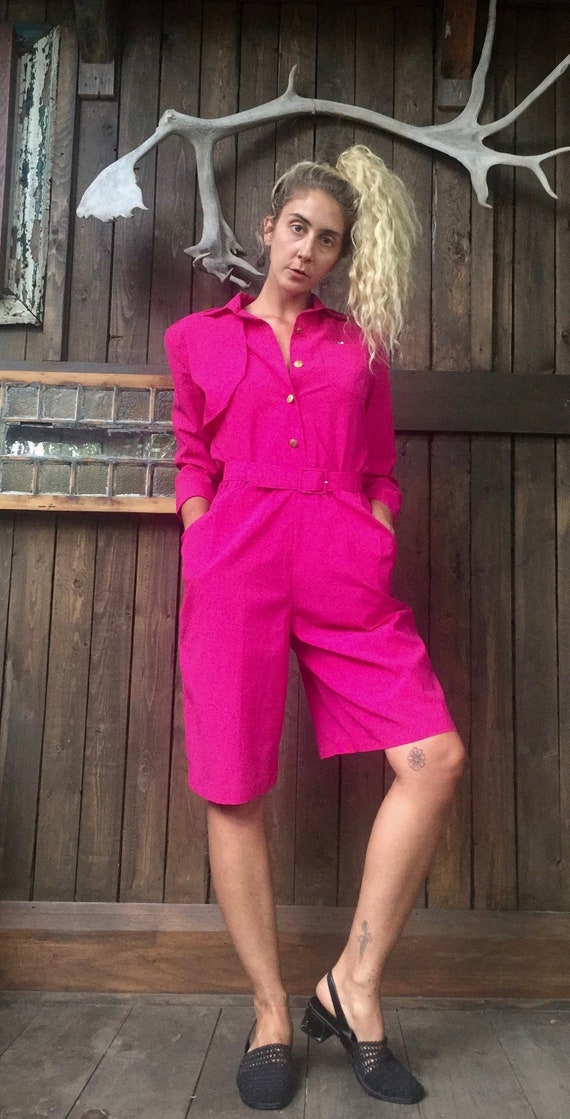1980s Shorts One Piece || 1980s Romper || Business