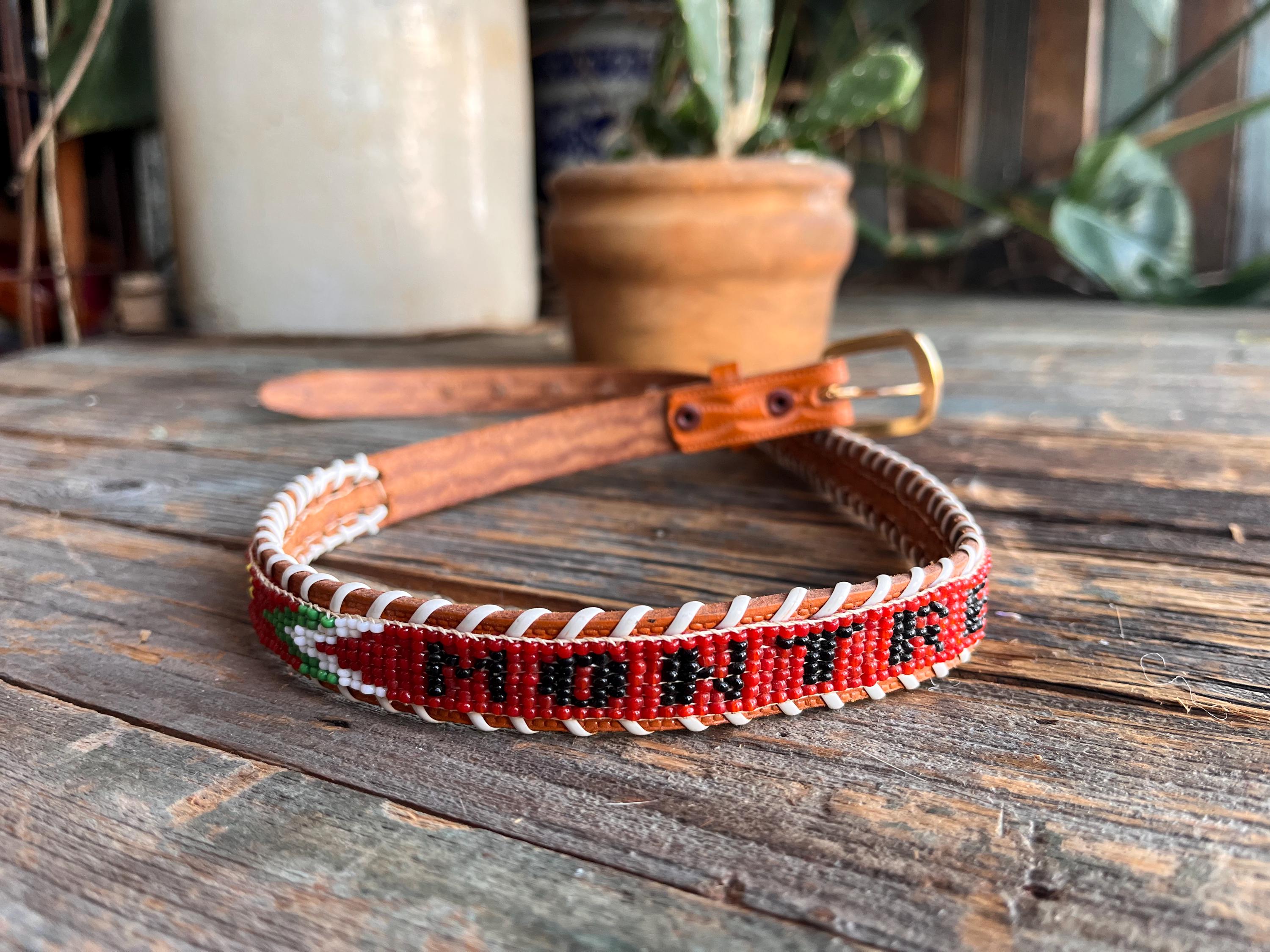 Souvenir Beaded Belt - Etsy