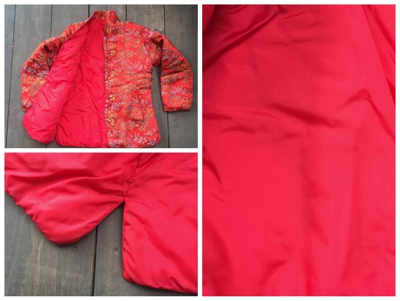 Asian Satin Jacket || Chinese Quilted Jacket || Size … - Gem Asian Satin Jacket || Chinese Quilted Jacket || Size … - Gem