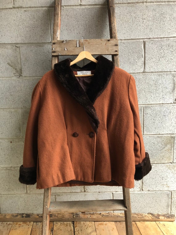 Cropped deals peacoat women's