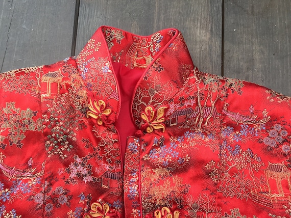 Asian Satin Jacket || Chinese Quilted Jacket || S… - image 6