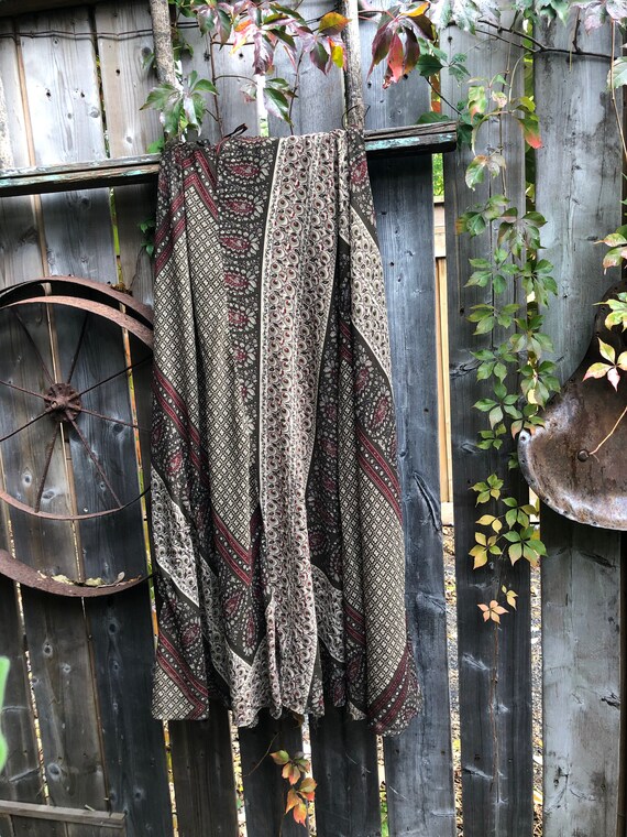90s Maxi Skirt || Boho Maxi Skirt || Patchwork Pea