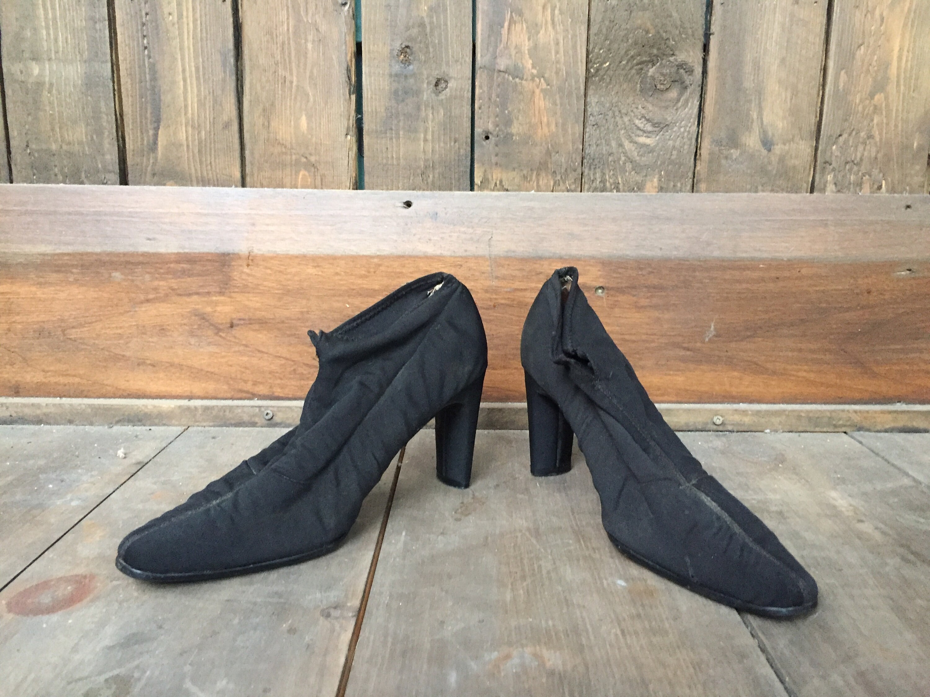 Black High Heel Shoes Full Cover High Heels High Heel Etsy