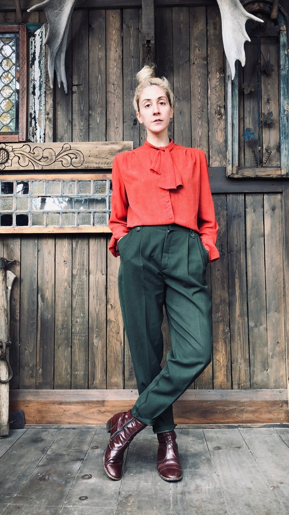 Pussy Bow Blouse || Ascot Bow Blouse || Tie Neck B