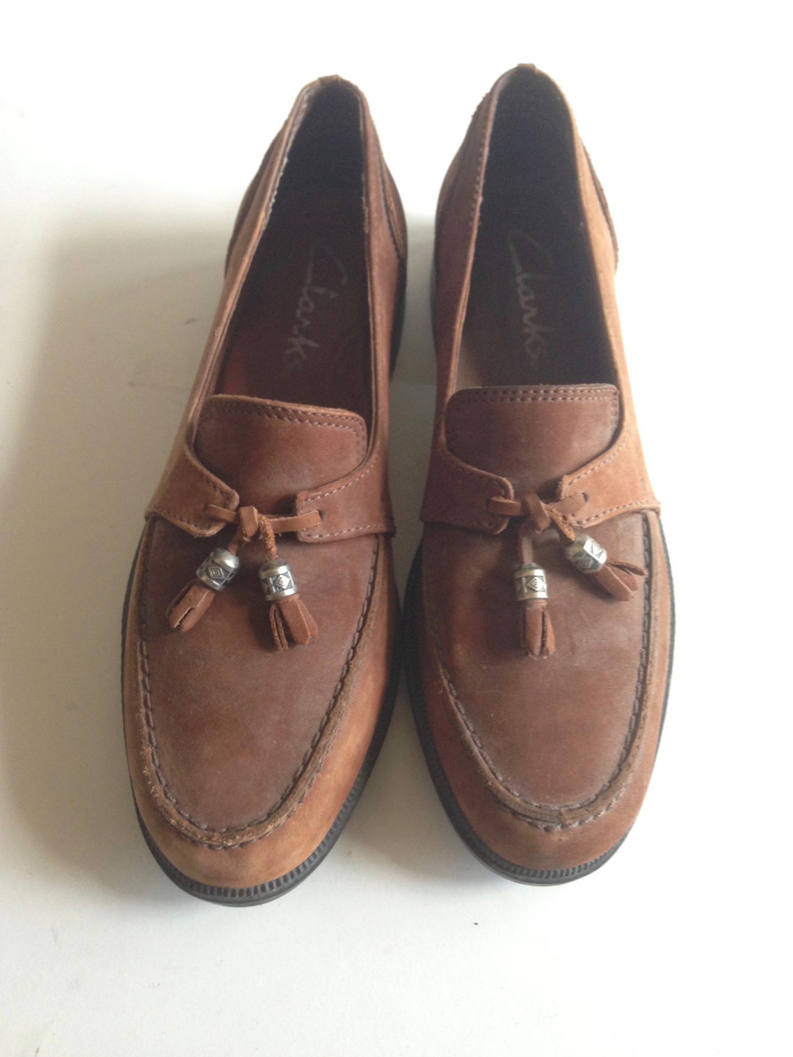 Brown Leather Loafers Brown Leather Slip Ons Southwestern Loafers Women ...