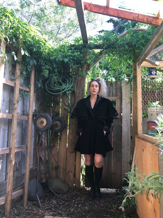 Avant Garde Suede Jacket || Gothic Suede Jacket ||