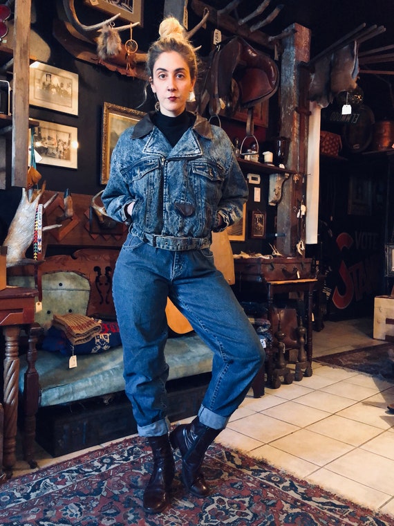 Denim Bomber Jacket Winter Denim Jacket 