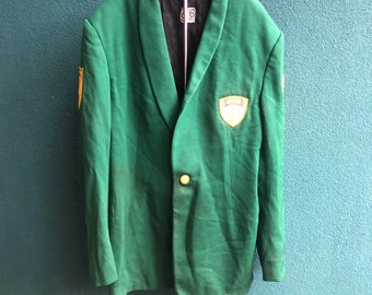 1960s Emerald Green Club Blazer , Band Uniform Blazer