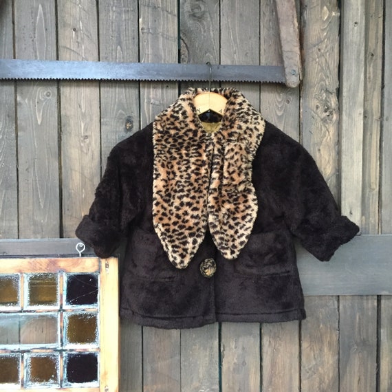 Girls Winter Coat || Fun Fur || Cheetah Winter Coa
