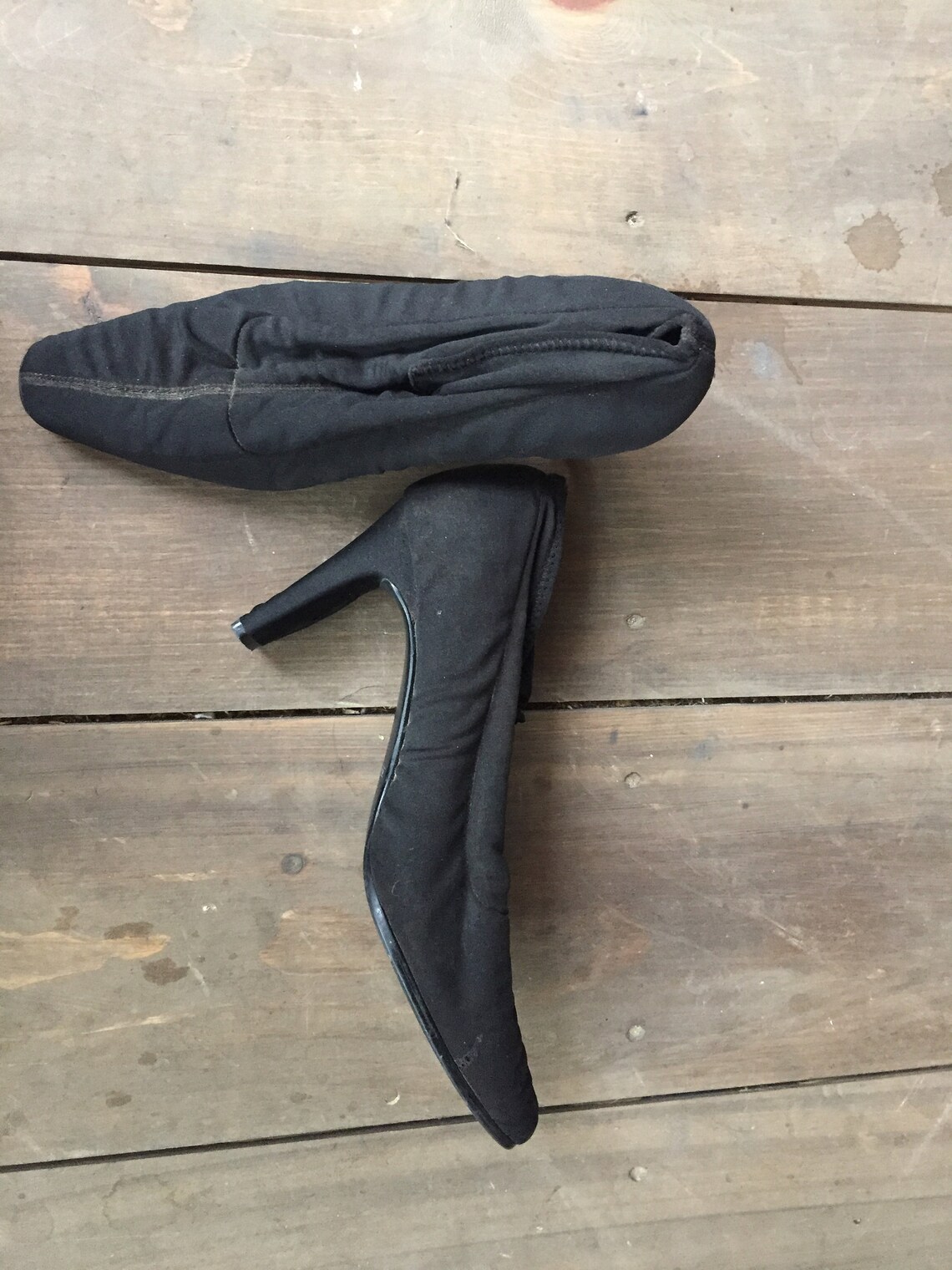 Black High Heel Shoes Full Cover High Heels High Heel Etsy