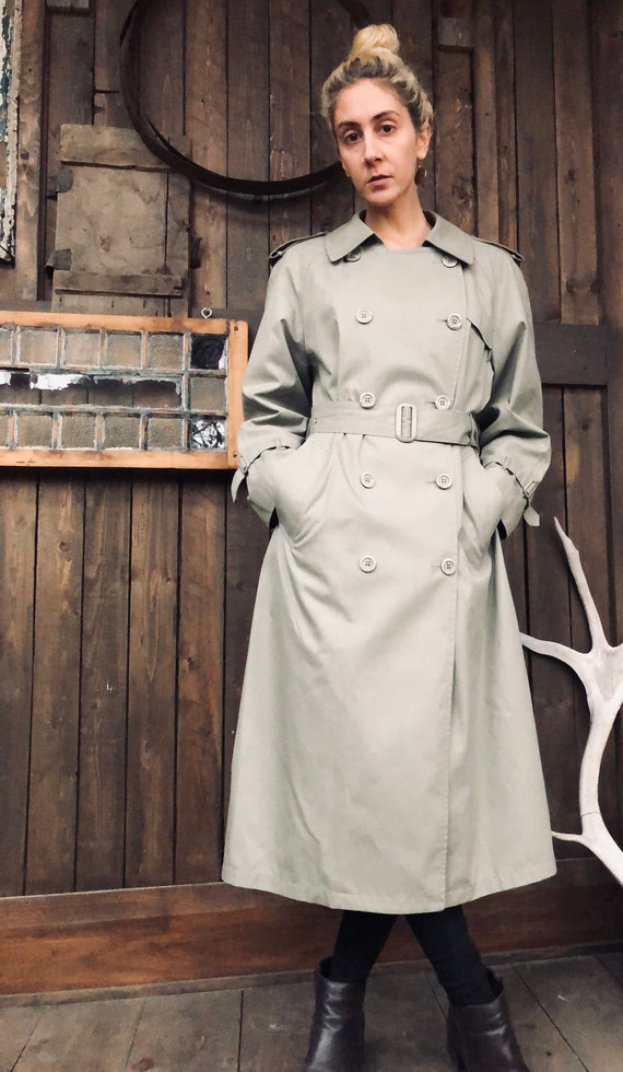 London Fog Trench Coat || Military Trench Coat ||