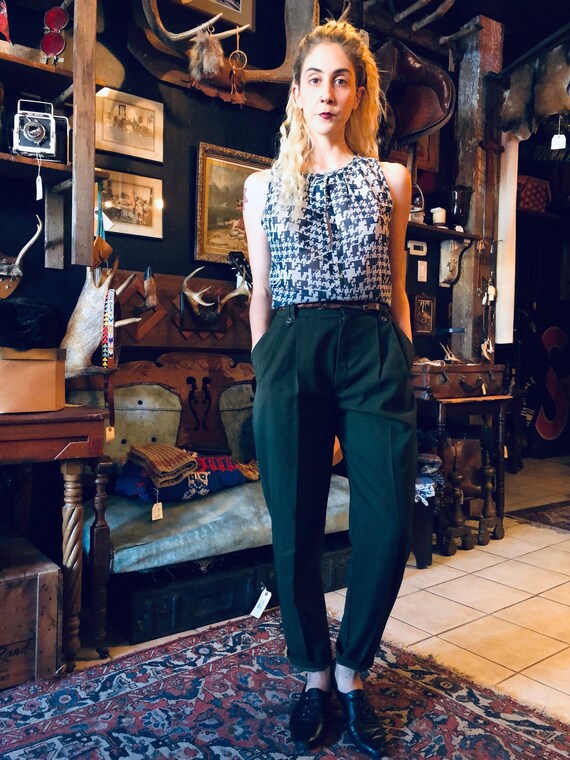 Houndstooth Top || Sleeveless Top || Houndstooth B