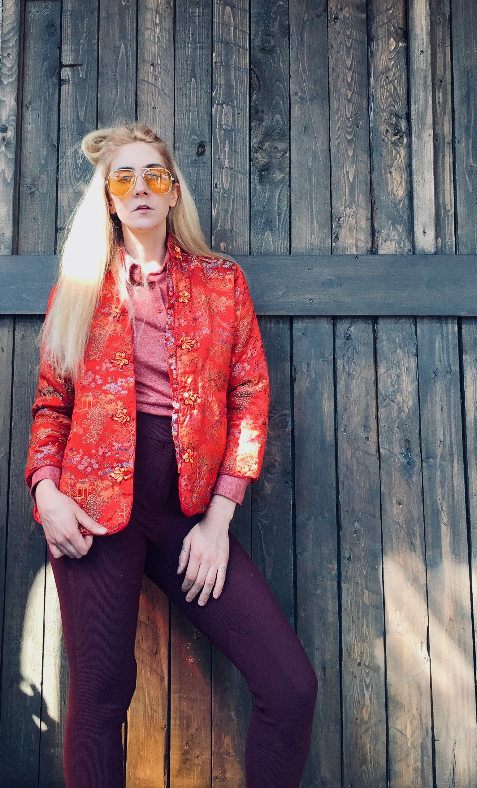 Oriental bomber jacket womens sale