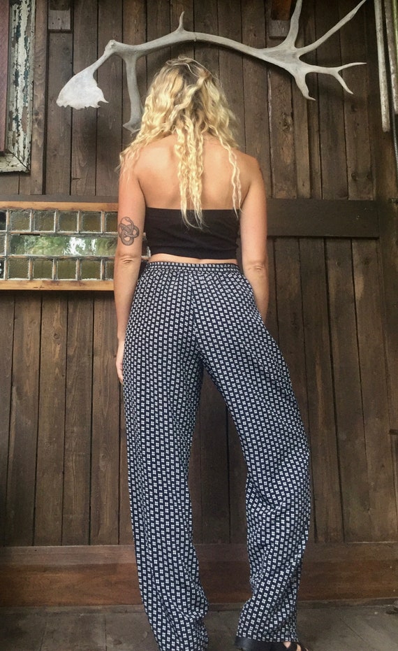 High Waist Summer Lounge Pants || Tie Waist Trous… - image 2