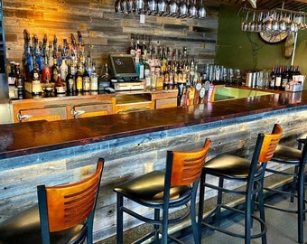 Commercial Copper Bar Tops. Heavy Duty Copper. Hand made in Ohio. Custom sizes and finishes available!