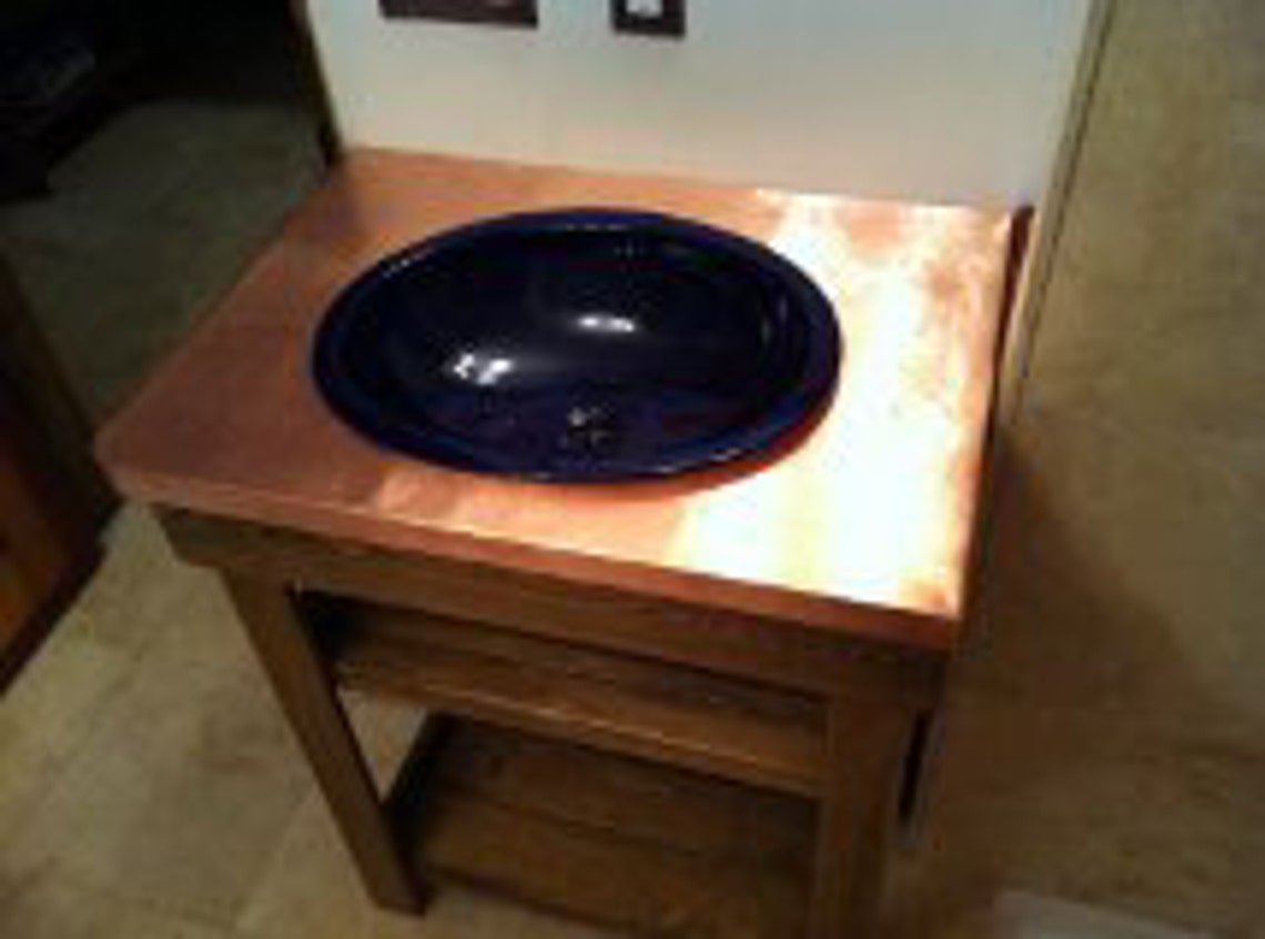 Custom Made Copper Bathroom Vanity Tops priced per square foot Etsy