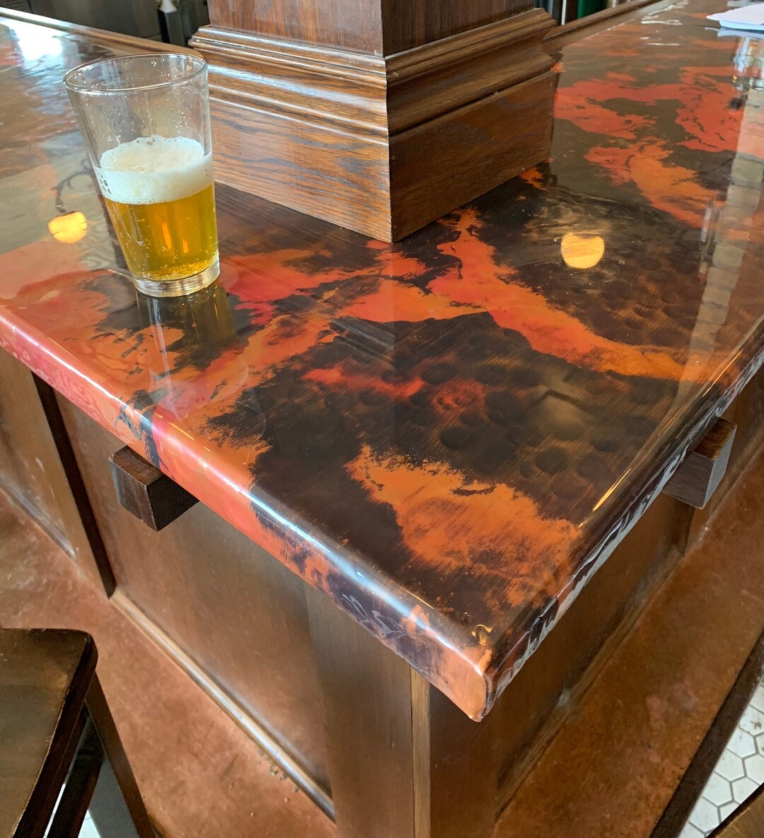 Copper Bar Tops. Heavy Duty Copper. Hand Made in Ohio. Custom Sizes