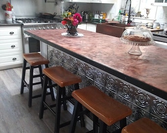 Copper Counter Tops. Heavy Duty Copper. Hand made in Ohio. Custom sizes available!