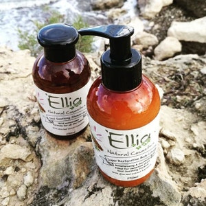 Gel douche et lait corporel réparateurs à l&#39;extrait de feuille d&#39;olivier et à la propolis