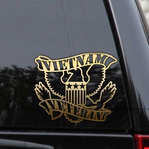 Vietnam Veteran Military Decal Sticker Military Army Navy Marines Car Truck Window