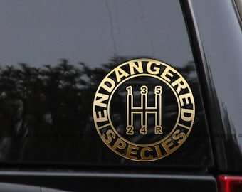Endangered Species Manual 5 SPEED Transmission Decal Sticker