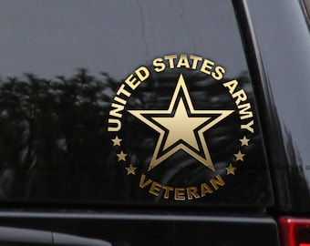 US Army Veteran Car Truck Window Laptop Decal Sticker