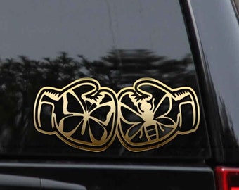 Muhammad Ali Boxing Gloves Decal Sticker Float Like a Butterfly Sting Like a Bee Like Car Truck Window