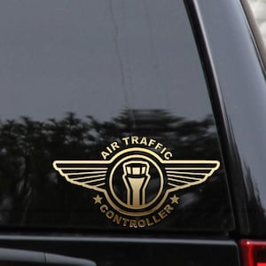 Air Traffic Controller Decal Sticker Aviation Control Tower Window Laptop