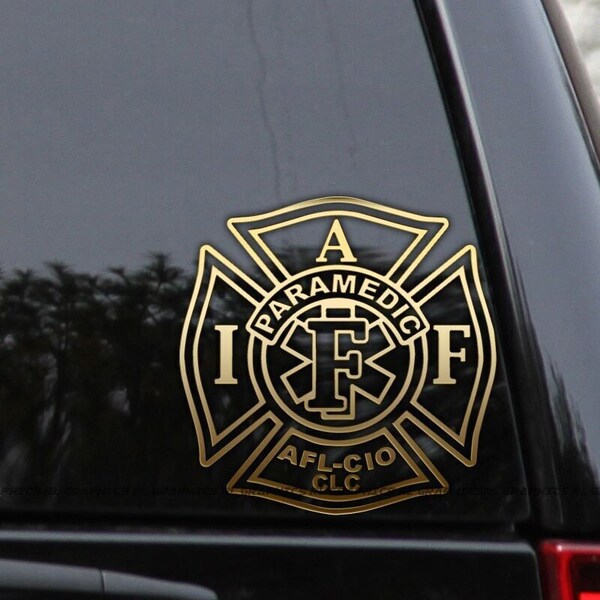 IAFF Fireman Decal Sticker International Fire Dept. Car Truck Window