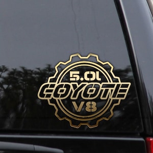Coyote 5.0L V8 Ford Vinyl Decal Sticker Car Truck Window