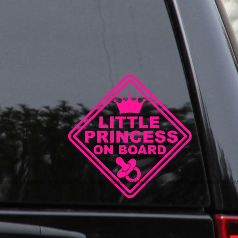 Download Little Princess on Board Decal Sticker Baby Sign Window ...