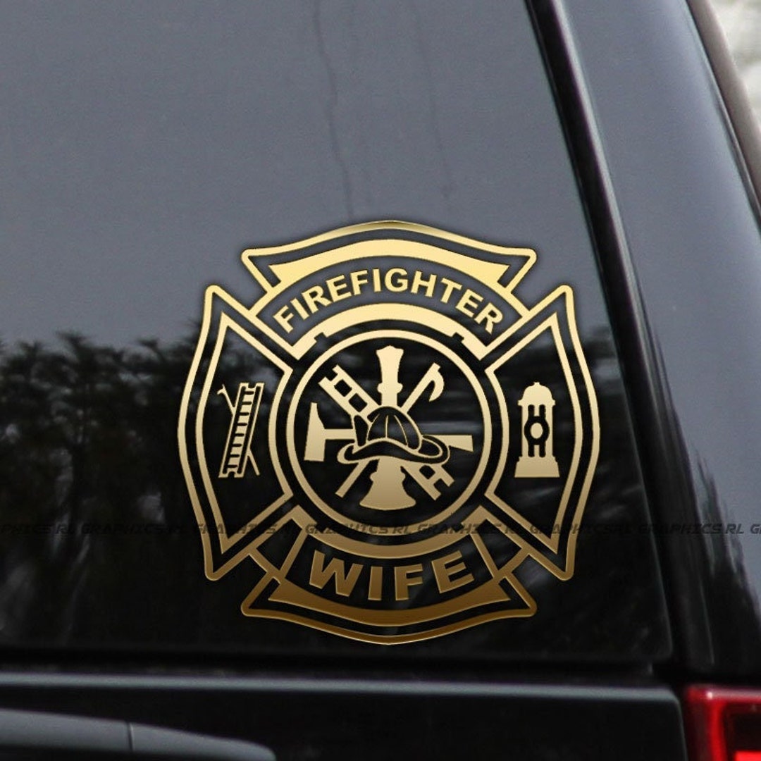 Firefighter Wife Decal Sticker Fire Department Car Truck Window - Etsy