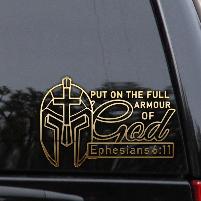 Ephesians 611 Full Armour of God Decal Sticker Christian Etsy